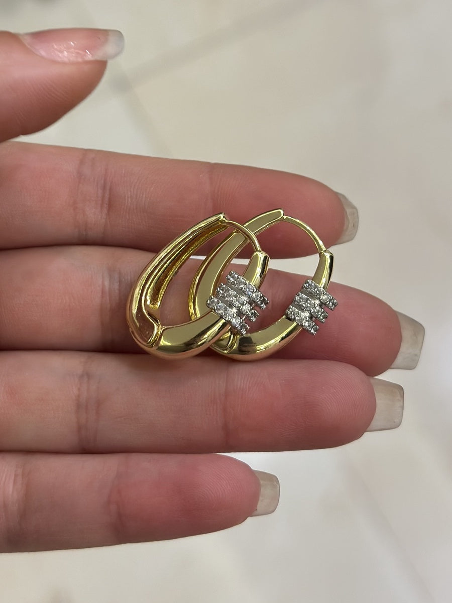 Double-line-earring