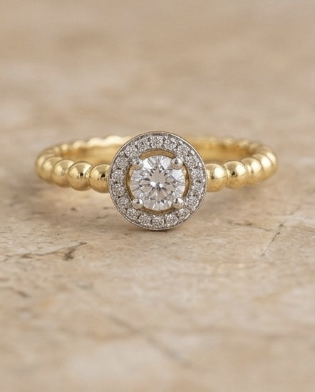 Stone-diamond-ring