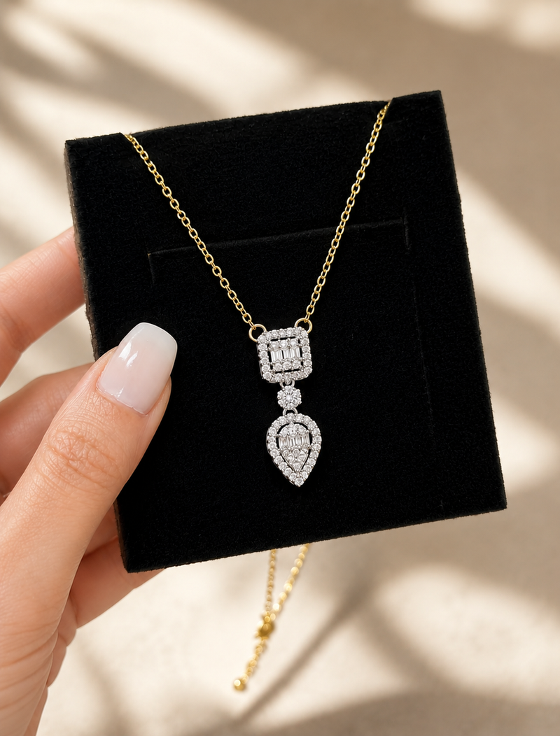 Diamond-neck