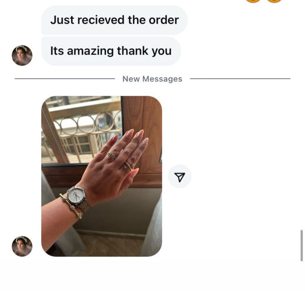 Customer message about their Ochuu order